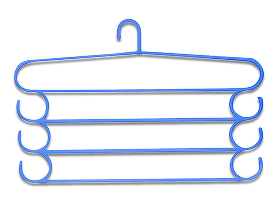 231 -4 Layer Plastic Hangers (Multicolour, 1 pc) - FridayBasket