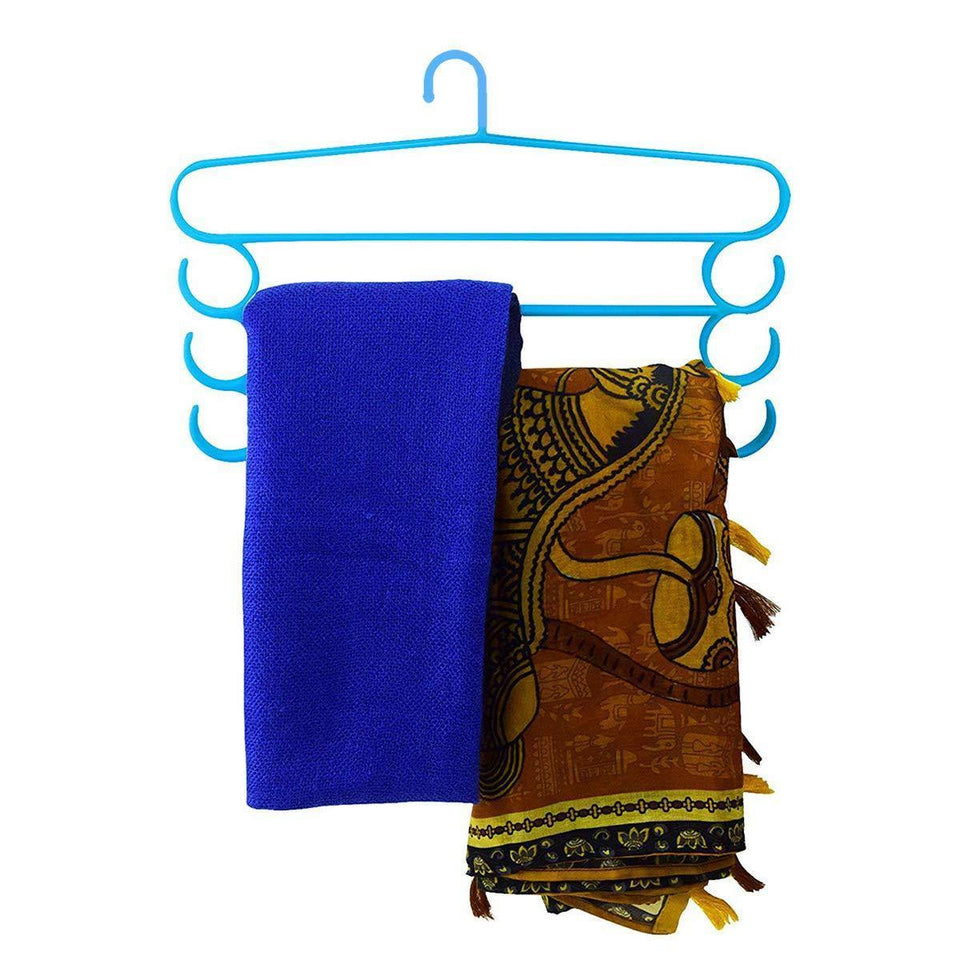 231 -4 Layer Plastic Hangers (Multicolour, 1 pc) - FridayBasket