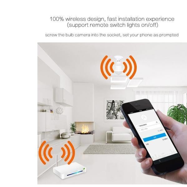 323 Panoramic Camera Light Bulb (WiFi Wireless Smart spy Bulb) - FridayBasket