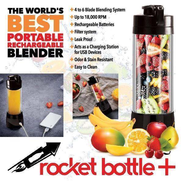 167 Rechargeable Blender for Smoothie Protein Shaker (ROCKET BOTTLE+) - FridayBasket