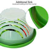 Upgraded Fast & Easy SALAD CUTTER BOWL,  Fresh Fruit, Vegetable Salad Chopper Bowl
