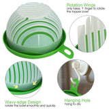 Upgraded Fast & Easy SALAD CUTTER BOWL,  Fresh Fruit, Vegetable Salad Chopper Bowl